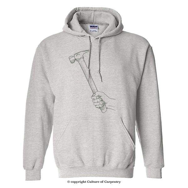 Culture of Carpentry Hammer Icon - Sweatshirt