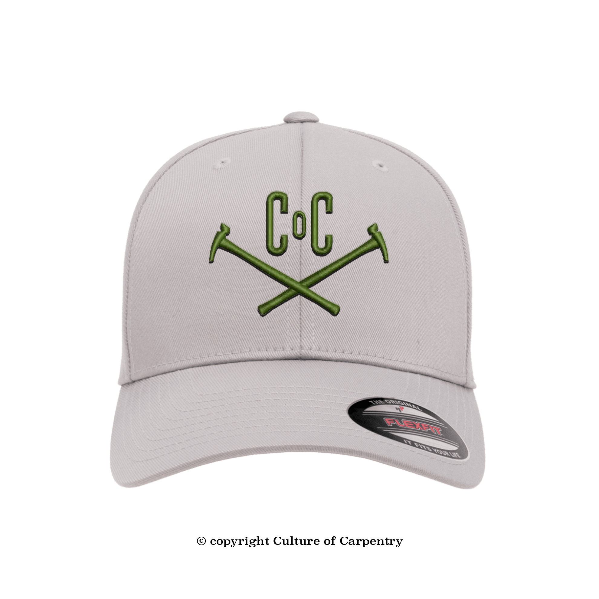 Culture of Carpentry Hammers Icon-Black Flexfit Hat