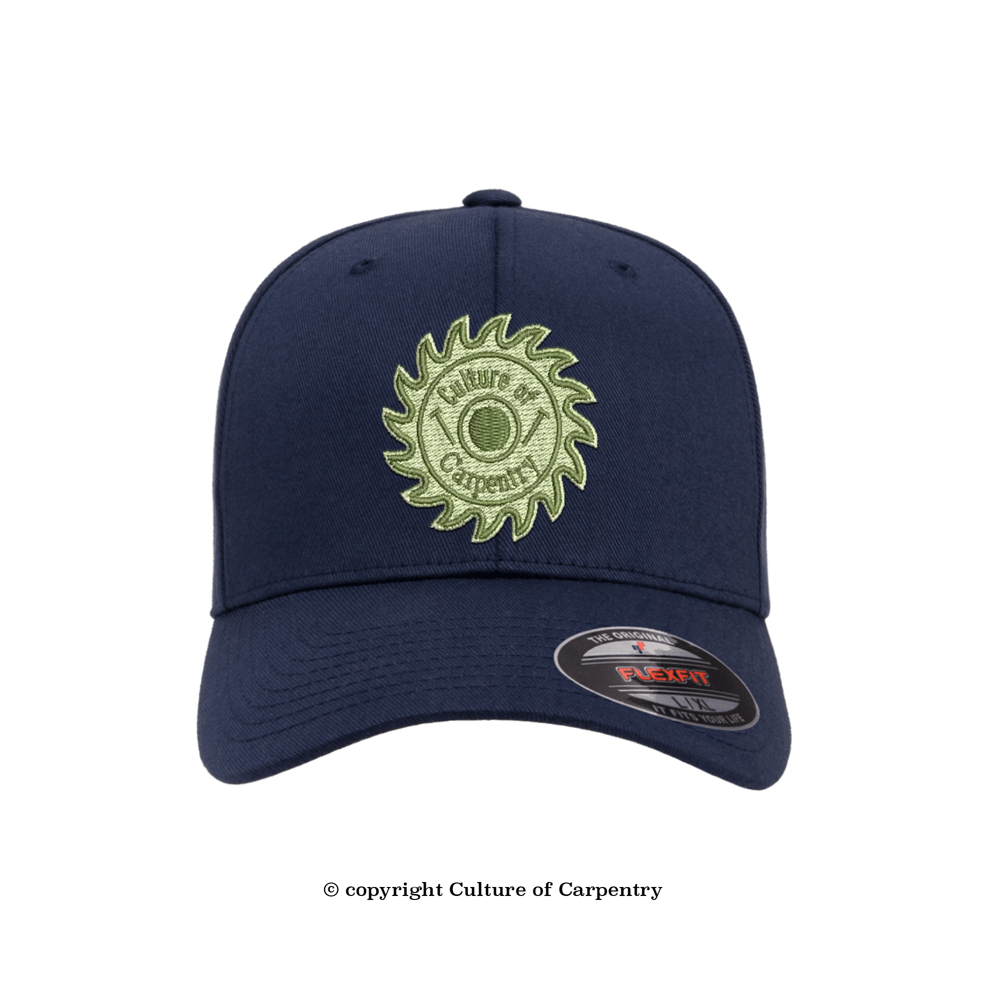 Culture of Carpentry Sawblade-Navy Flexfit Hat