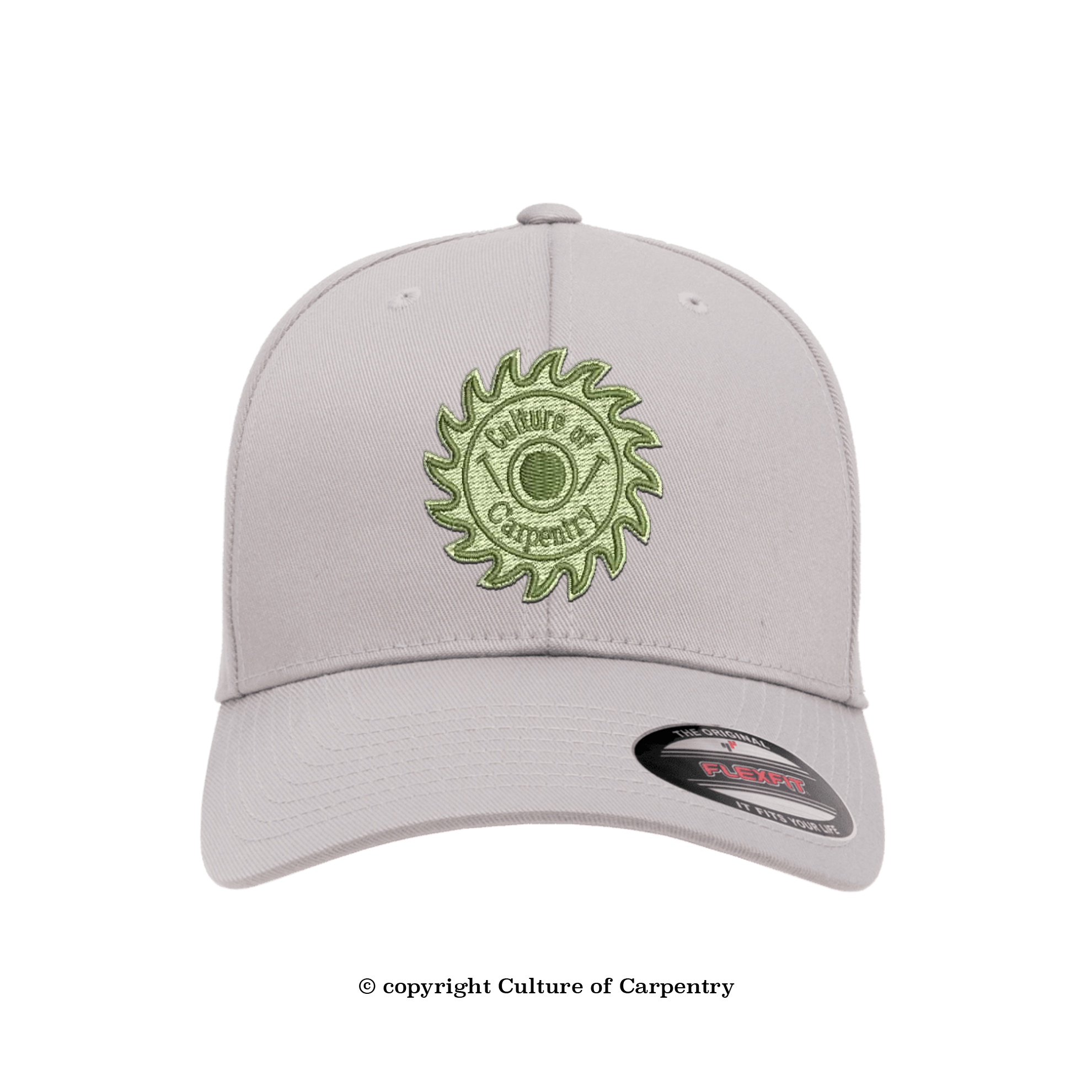 Culture of Carpentry Sawblade-Silver Flexfit Hat