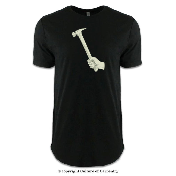 Culture of Carpentry Hammer Icon - Long Body T-Shirt