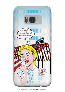 Galaxy S8 Phone Case - I Wish my Boyfriend was a Framer Culture of Carpentry Galaxy S8 Phone Case - I Wish my Boyfriend was a Framer Culture of Carpentry